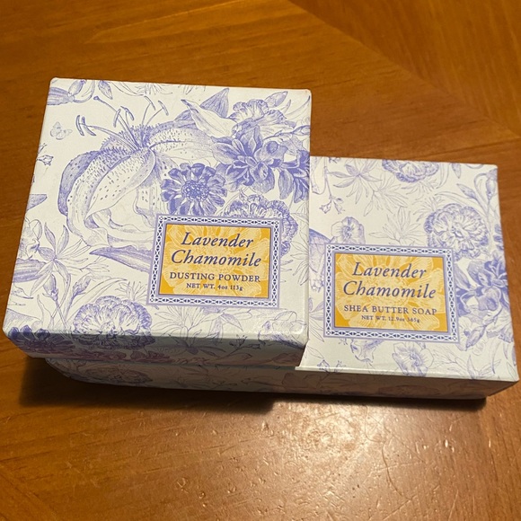 Lavender Chamomile Shea Butter Soap Set & Dusting Powder - Picture 16 of 16